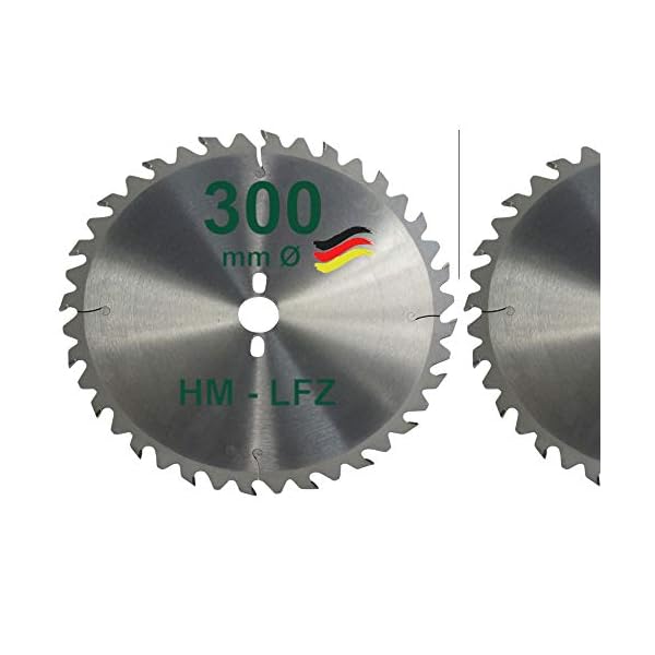 HM Sägeblatt 300 mm LFZ Flach-Zahn Hartmetall Widea für Wippsäge und Brennholzsäge für Brennholz Hartholz Kreissägeblatt…