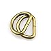 HAO PRO Extra Thick 4mm Welded Strong D Shape Rings D Ring Metal Heavy Duty Bronze 1 Inside Width 12 Pack for Dog Collars Harnesses Fabric Paracord DIY Strap Webbing Craft Smooth Rust Proof