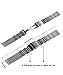 YISUYA Shark MESH 22MM Full Stainless Steel Watch Band Heavy Duty Diving Dive Watch Strap
