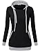 Messic Women's Zipper Hooded Sweatshirt Active Pullover With Kangaroo Pocket