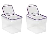 Snapware 17-Cup Airtight Flip Storage Container, Plastic 2Pack