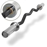 XMark Chrome Olympic EZ Curl Bar XM-3675 (Chrome or Black)