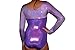 Red Monkey Gear Metallic Purple Long Sleeve Gymnastic Leotard