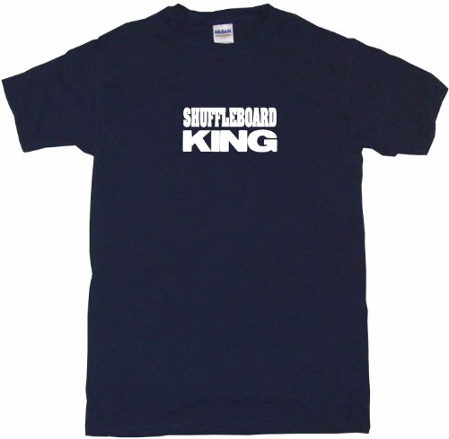 Shuffleboard King Men's Tee Shirt Medium-Navy