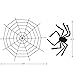 OTBBA Halloween Decorations, Giant Spider Decorations 12FT Spider Web Decorations Creepy Decor Halloween Outdoor Indoor