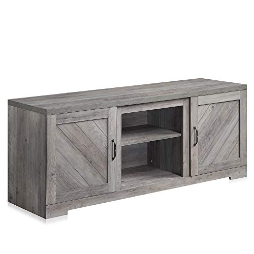 BELLEZE Modern 58 Inch Farmhouse TV Stand & Media Entertainment Center