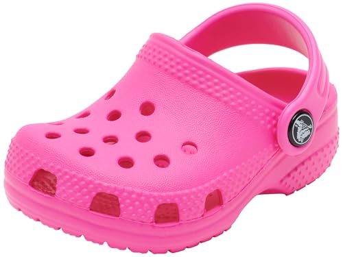Crocs Littles Clog, Zoccoli Unisex - Bambini e Ragazzi, Pink Crush, 17/19 EU