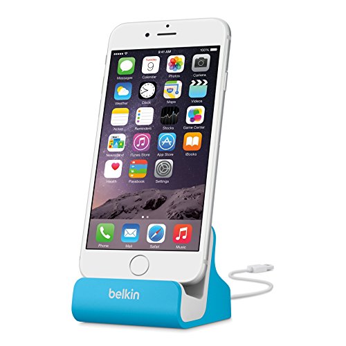 Belkin Apple Certified MIXIT Charge and Sync Dock with 4-Foot Lightning to USB Cable (Blue)