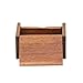 ONE2T Wooden Box Teak Wood Trinket Box Hinged Storage Home Decor Collectible (Dark)