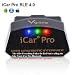 vgate iCar Pro Bluetooth 4.0 (BLE) OBD2 Fault Code Reader OBDII Code Scanner Car Check Engine Light iOS iPhone iPad/Android Compatible ELM327 Adapter