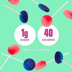 SmartSweets Lollipops, 3oz, Blue Raspberry