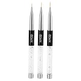 Anself 1pcs Nail Art Painting Brush Acrylic UV Gel Painting Liner Pen Nylon Hair Manicure Tool (7mm)