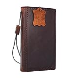 Genuine Vintage Leather Case fit for Samsung Galaxy S7 Book Wallet Luxury Cover S Handmade Retro Id s 7 brown chocolate DavisCase