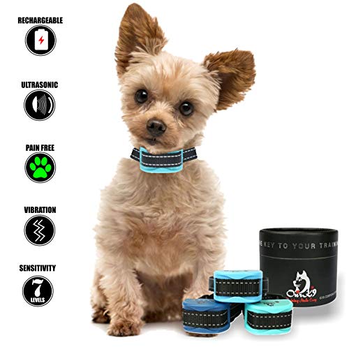 Our K9 Training Made Easy  Ultrasonic Bark Collar  for  Small Dogs –  No  Shock,  Pain Free  Control Device
