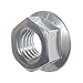 SNUG Fasteners (SNG269) Fifty (50) 1/4-20 Zinc Plated Serrated Flange Hex Lock Nuts