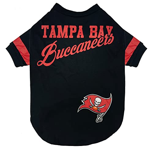 NFL Tampa Bay Buccaneers Dog & Cat T-Shirt, Small. Football PET TEE for NFL Tea…