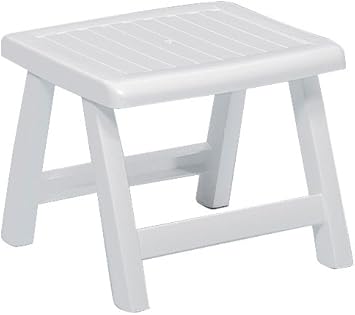 Kettler Hocker Roma Stabiler Gartenhocker Fur Relaxstuhl Und Gartenliege Aus Wetterfestem Und Uv Bestandigem Kunststoff Perfekt Als Sitzhocker Oder Beistelltisch Auf Terrasse Und Balkon Weiss Amazon De Garten