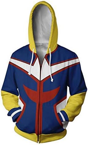 Huojice My Hero Academia Hoodies Sweatshirt Cosplay Costume T-Shirt Training Suit Jacket