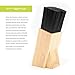 Vremi 6 Piece Knife Block Set with Knives - Kitchen Knife Set with Block Universal Knife Holder Stainless Steel Chef Knife Set Carving Paring Serrated Utility and Chef's Knife Butcher Block Knife Set