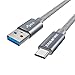 USB Type C Cable, ENACFIRE USB Type C 3.0 (6.6ft) Nylon Braided USB Type C Fast Charging Cable Compatible S8 S8 Plus, MacBook 12'', Nintendo Switch, Google Pixel, Nexus 6P 5X and Other USB-C Devices