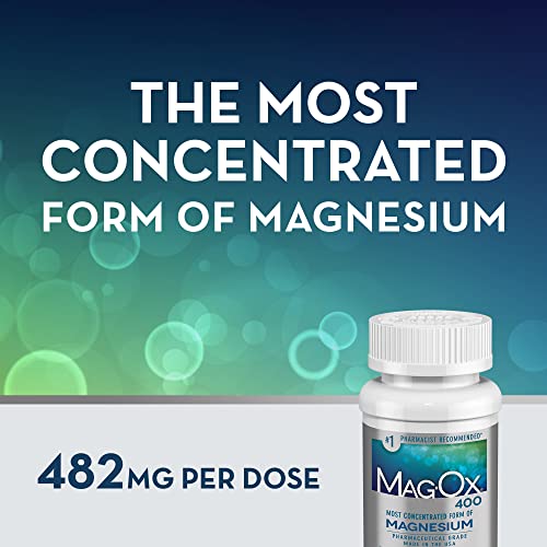 MagOx Magnesium Supplement, Pharmaceutical Grade Magnesium Oxide 483mg