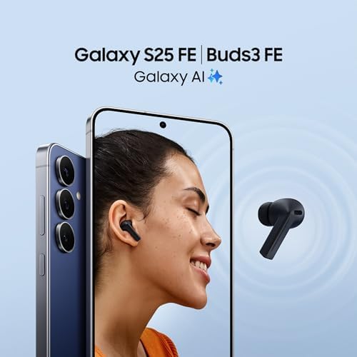 Galaxy S25 FE 256GB, telemóvel com IA, moldura leve de 7,5mm, ecrã FHD+ de 6,7", câmara de 50MP, Exynos 2400, 8GB de RAM, garantia do fabricante 3 anos + 1 ano extra, preto intenso (versão espanhola)