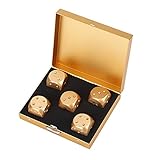 VGEBY1 5Pcs Game Dice, Aluminum Alloy Six Sides Spot Game Cube Accessories Cube 