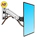 NB North Bayou Full Motion Monitor TV Wall Mount Bracket for 30-40 Inch LCD LED Flat Screen with Weight Capacity 11lbs to 22lbs (Chrome Plating-Single Extension)