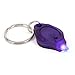 Pack of 50 Uv Mini LED Flashlight Torch Light Lamp Keychain Id Currency Passports Detector Gift (50PCS, Purple)