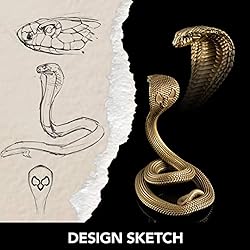 COPPERTIST.WU Cobra Phone Stand for Desk, Snake