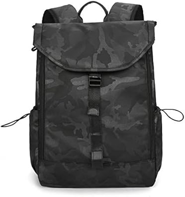 Amazon 高校生 リュック リュック リュックサック バックパック スクエア型 大容量 通学 迷彩プリント防水韓国のバックパックファッショントレンド旅行バックパック学生スクールバッグ 灰色 June Fish ショルダーバッグ