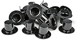 Bulk Package of 288 Miniature Black Acrylic Top Hats for Crafting, Embellishing and Creating