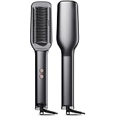Professional Hair Straightening Brush, Straightener Brush-Ionic Hair Brush Straightener for Women with 5 Temp Settings,Fast Heating & Dual Voltage Hair Straightening Comb
