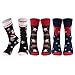 Cute Crew Socks Stylish, diwollsam 3/5/6 Pairs Men's Women's Colorful Designb Gift Casual Sport Socks