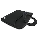 KOZMICC 11.6 - 12" inch Laptop Portable Neoprene Carrying Sleeve Case Bag Handle Accessory Pocket for Apple Macbook Air Pro, Chromebook, Acer, Asus, Dell, Google, HP, Lenovo, Samsung [Up to 11" x 6" x 1.5"]