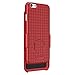 iPhone 6 Plus Case, i-Blason [Transformer] iPhone 6 Plus (5.5) Case Slim HolsterKickstand [Holster Combo] Matte finish with Apple Logo Cutout - Slim Case for iPhone 6 Plus 5.5 inch (Red)
