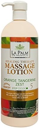 Healing Therapy Massage Lotion - 32oz (ORANGE TANGERINE ZEST)