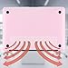 Kuzy MacBook Air 13 inch Case - A1466, Baby Pink - Hardshell, Plastic, 13 inches, Protects & Carries Laptop