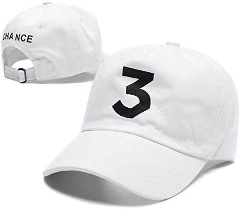 Embroider Number 3 Cool Baseball Caps, Adjustable Sport Causal Plain Hats Unisex