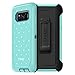 OtterBox Defender Series SCREENLESS Edition for Samsung Galaxy S8 - Retail Packaging - Mint DOT (Tempest Blue/Aqua Mint/Mint DOT)