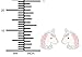 Hypoallergenic Sterling Silver Unicorn Stud Earrings for Little Girls (Crystal/Pink Glitter)
