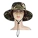 Vbiger Outdoor Sun Cap Camouflage Bucket Mesh Boonie Hat Hunting Cap