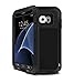 Galaxy S7 Case,Mangix Love Mei [Newest] Gorilla Glass Luxury Aluminum Alloy Protective Metal Water Resistant Shockproof Military Bumper Heavy Duty Cover Shell Case for Samsung Galaxy S7 (Black)