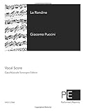 Front cover for the book La Rondine by Giacomo Puccini