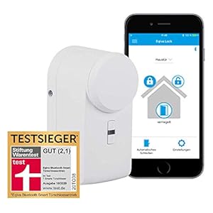 eqiva Bluetooth Smart Türschlossantrieb, Weiß, 142950A0, 5.6 x 5.2 x 11.4 cm