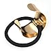 2 Pieces Punk Metal Circle Hair Cuff Ponytail Holder Elastic Hair Ties