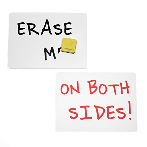 12 Pack Dry Erase Whiteboards Set, Small White Boards Great for Students and Classrooms, 9x12 Inch Mini Lap Board with Red Black Markers and Erasers