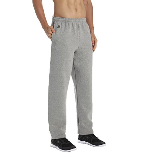 Russell Athletic Men's Dri-Power Open Bottom Fleece Pocket Pant, Oxford, XXXX-Large