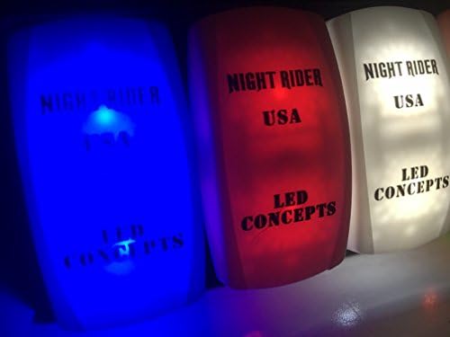 Night Rider USA -- Rocker Switch Toggle ON/Off 5 Pin ILLUMINATI Brightest in the World (BLUE)