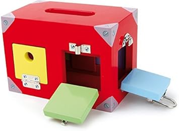 Caja Cerraduras Juego de Motricidad Montessori: Amazon.es: Juguetes y juegos